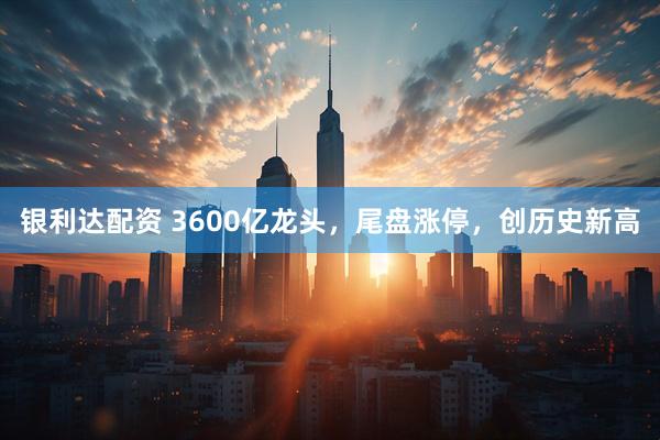 银利达配资 3600亿龙头，尾盘涨停，创历史新高
